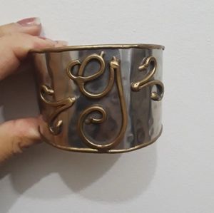 Monogram "G" cuff bracelet
